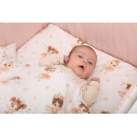 Dětské bavlněné povlečení do postýlky 120x90 cm BABYMAM PREMIUM - Malé baletky