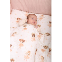 Dětské bavlněné povlečení do postýlky 120x90 cm BABYMAM PREMIUM - Malé baletky