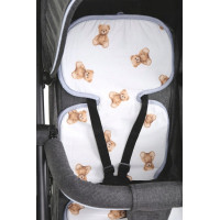Vložka proti pocení BABYMAM SUPER AIR 3D do autosedačky/kočárku - Medvídek Teddy