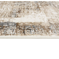 Kusový koberec HERA Pattern - hnědý/krémový