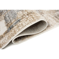 Kusový koberec HERA Pattern - hnědý/krémový