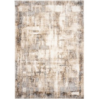 Kusový koberec HERA Pattern - hnědý/krémový
