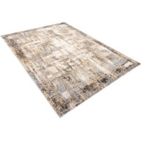 Kusový koberec HERA Pattern - hnědý/krémový