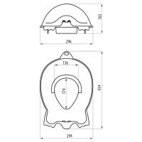 Aqualine DUCK dětské WC sedátko, fialová 366424