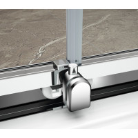 Polysan EASY půlkruhová sprchová zástěna 900x900mm, čiré sklo EL4615