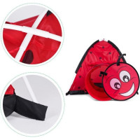 ECOTOYS Dětský stan s vchodovým tunelem Beruška