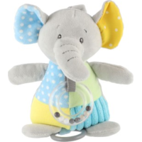 TEDDIES Natahovací hrací strojek plyšový Slon