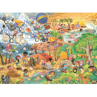 RAVENSBURGER Puzzle Zábava v každém ročním období XXL 100 dílků