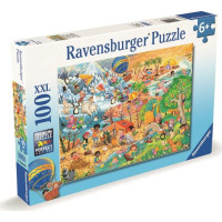 RAVENSBURGER Puzzle Zábava v každém ročním období XXL 100 dílků