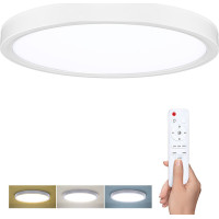 Solight LED osvětlení s dálkovým ovladačem Estela White, 60W, 4500lm, 50cm, změna chromatičnosti, stmívatelné
