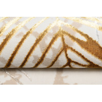 Kusový koberec GOLDEN Feathers - krémový/hnědý/zlatý