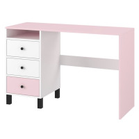 Psací stůl ELEGANT - bílý/růžový