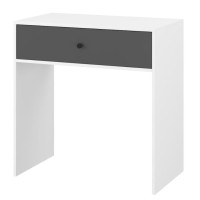 Psací stůl se šuplíkem ELEGANT - bílý/tmavě šedý
