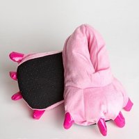 Plyšové papuče KIGU - růžové tlapy