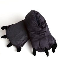 Plyšové papuče KIGU - černý panter
