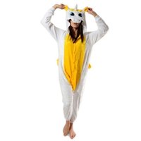 Overal KIGURUMI - jednorožec žlutobílý