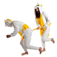 Overal KIGURUMI - jednorožec žlutobílý