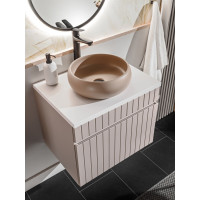 Koupelnová závěsná skříňka pod umyvadlo ICON - kašmír - 60 cm