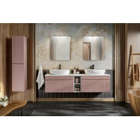 Koupelnová závěsná skříňka pod umyvadlo ICON - rose - 60 cm
