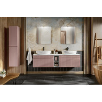 Koupelnová závěsná skříňka pod umyvadlo ICON - rose - 100 cm