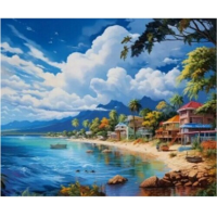 NORIMPEX Diamantové malování Slunečné pobřeží 30x40cm