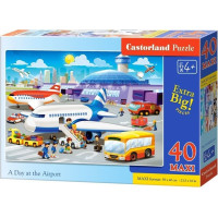 CASTORLAND Puzzle Na letišti MAXI 40 dílků