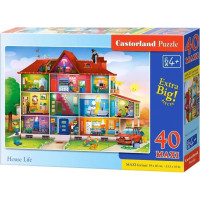 CASTORLAND Puzzle Život v domě MAXI 40 dílků