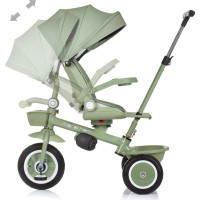CHIPOLINO Tříkolka se stříškou Marathon 2v1 Pastel Green