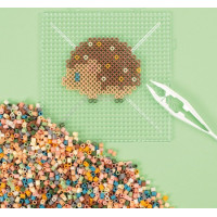 PLAYBOX Zažehlovací korálky v plastovém kufříku Mellow pastel + destička a předlohy 12000ks