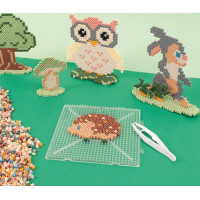 PLAYBOX Zažehlovací korálky v plastovém kufříku Mellow pastel + destička a předlohy 12000ks