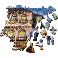 TREFL Dřevěné puzzle Francouzská ulička 1000 dílků