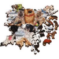 TREFL Dřevěné puzzle Psí přátelství 1000 dílků