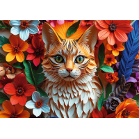 TREFL Puzzle Paper Art: Kočka 1000 dílků