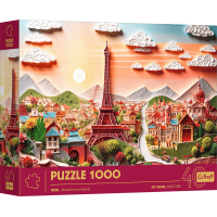TREFL Puzzle Paper Art: Paříž 1000 dílků