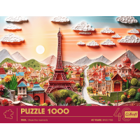TREFL Puzzle Paper Art: Paříž 1000 dílků