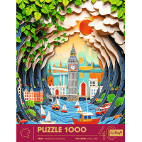 TREFL Puzzle Paper Art: Londýn 1000 dílků