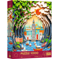 TREFL Puzzle Paper Art: Londýn 1000 dílků