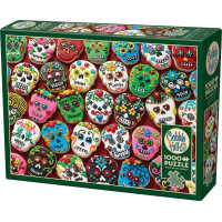COBBLE HILL Puzzle Sušenkové lebky 1000 dílků
