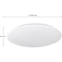 Solight LED osvětlení Adrano s ochranou proti vlhkosti, IP54, 18W, 1530lm, 3CCT, 28cm
