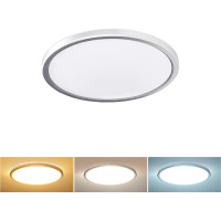 Solight LED osvětlení Acate s ochranou proti vlhkosti, IP54, 18W, 1620lm, 3CCT, 22cm, stříbrná