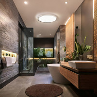 Solight LED osvětlení Acate s ochranou proti vlhkosti, IP54, 18W, 1620lm, 3CCT, 22cm, stříbrná