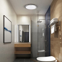 Solight LED osvětlení Acate s ochranou proti vlhkosti, IP54, 18W, 1620lm, 3CCT, 22cm, stříbrná