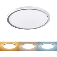 Solight LED osvětlení Acate s ochranou proti vlhkosti, IP54, 24W, 2160lm, 3CCT, 30cm, stříbrná
