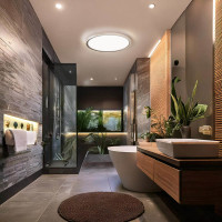 Solight LED osvětlení Acate s ochranou proti vlhkosti, IP54, 24W, 2160lm, 3CCT, 30cm, stříbrná