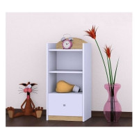 Dětský úložný regál HAPPY bez motivu - TYP 4 - NÍZKÝ