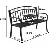 Zahradní kovová lavička BANCO