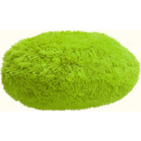 Dekorační kulatý polštář QUEEN 45 cm - limetkově zelený