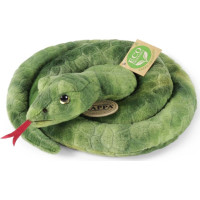 Rappa Plyšový had zelený 90 cm ECO-FRIENDLY