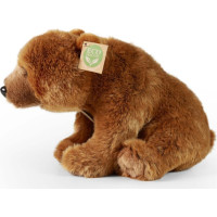 Rappa Plyšový medvěd grizzly sedící 30 cm ECO-FRIENDLY
