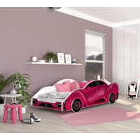 Dětská postel auto MORGAN 180x90 cm - růžová (10)